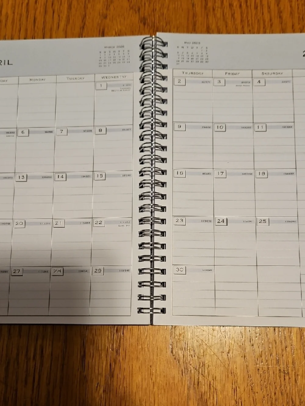 Blue Sky Spiral-Bound 2026 Planner in Black